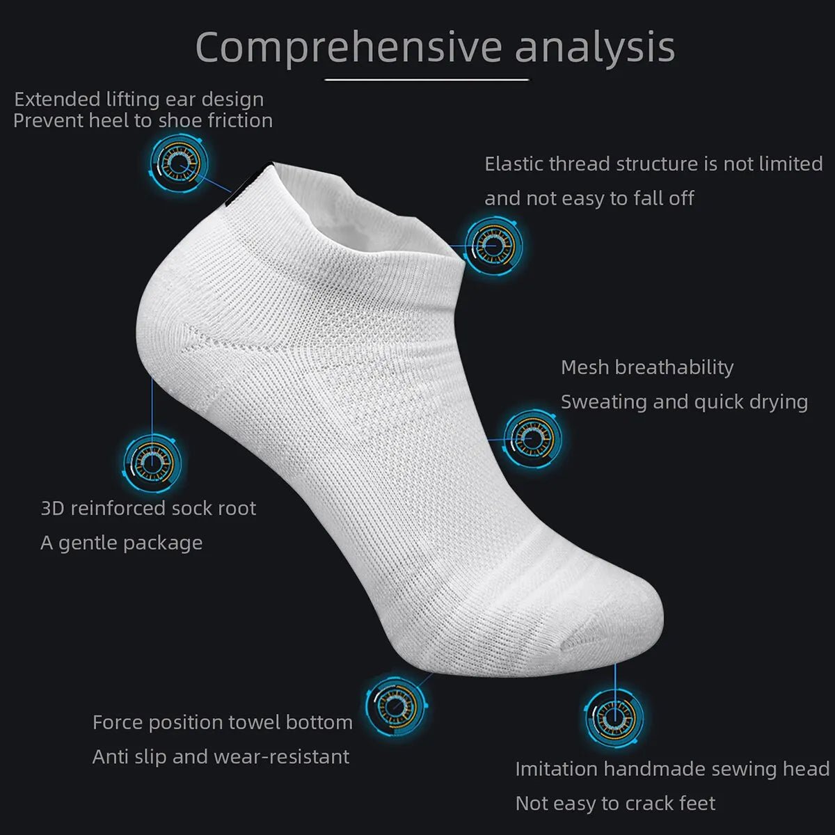 Drive Force Golf Performance Socks (3 pairs) - Rosland Ridge