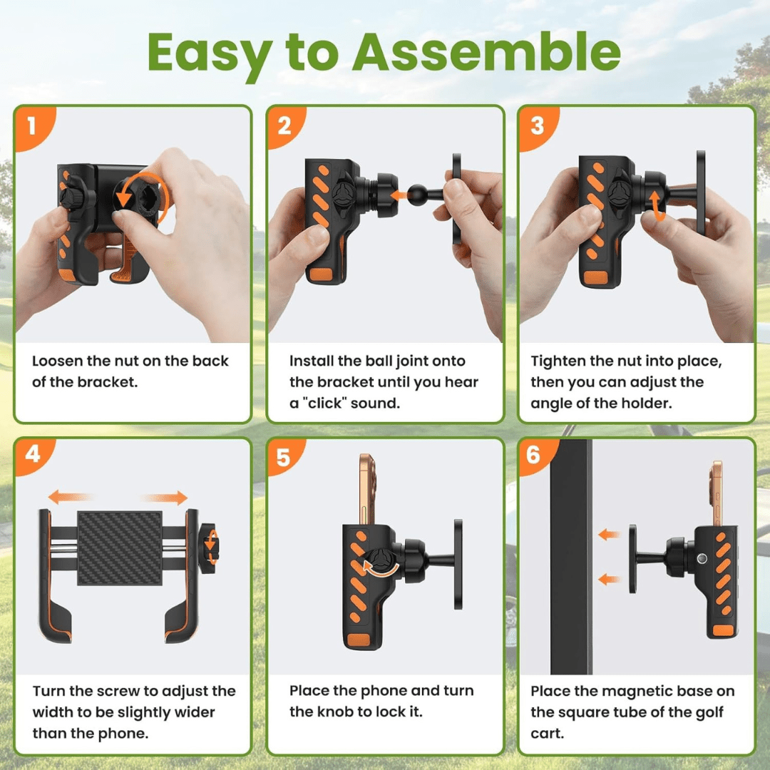 MagTech Pro Golf Cart Phone Mount - Rosland Ridge